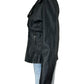 MAX STUDIO NWT Black Vegan Leather Moto Jacket Size M