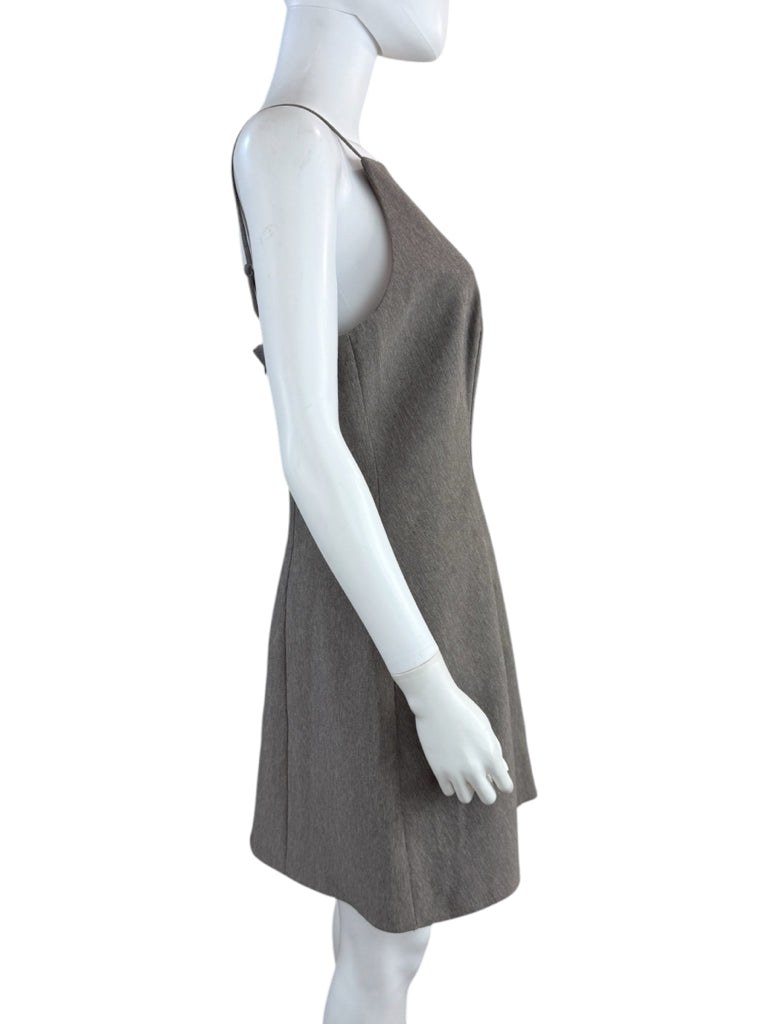 Mare Mare Gray Square-Neck Shift Dress Size M