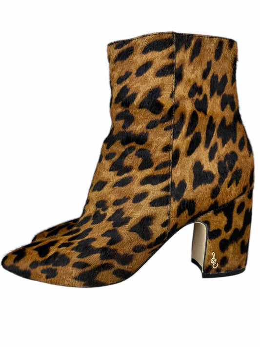 sam edelman Leopard Booties Size 8