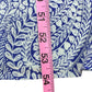 Talbots Blue and Mint Patterned Maxi Dress Size S