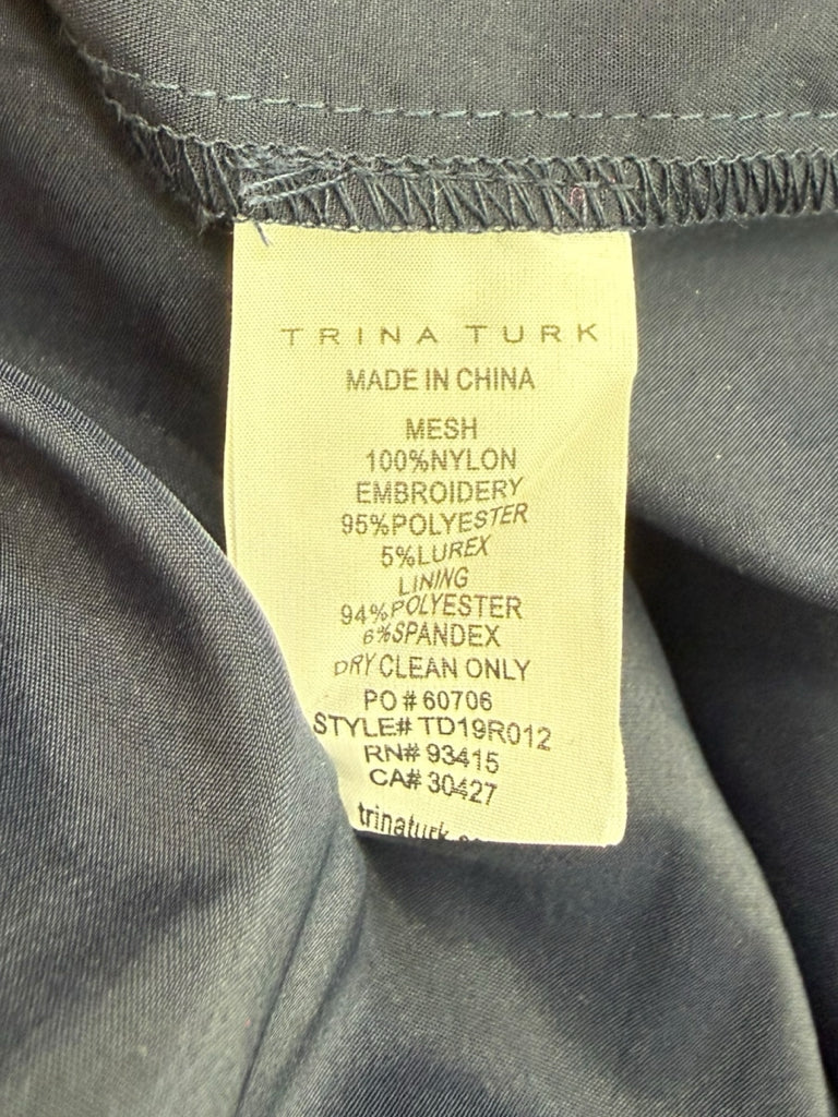 TRINA TURK Multicolor Embroidered & Sequin Mini Dress Size 14