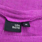 Lisa Bayne Purple 100% Linen Dress Size M