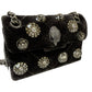 KURT GEIGER NWT Black Velvet Mini Kensington Crossbody Purse