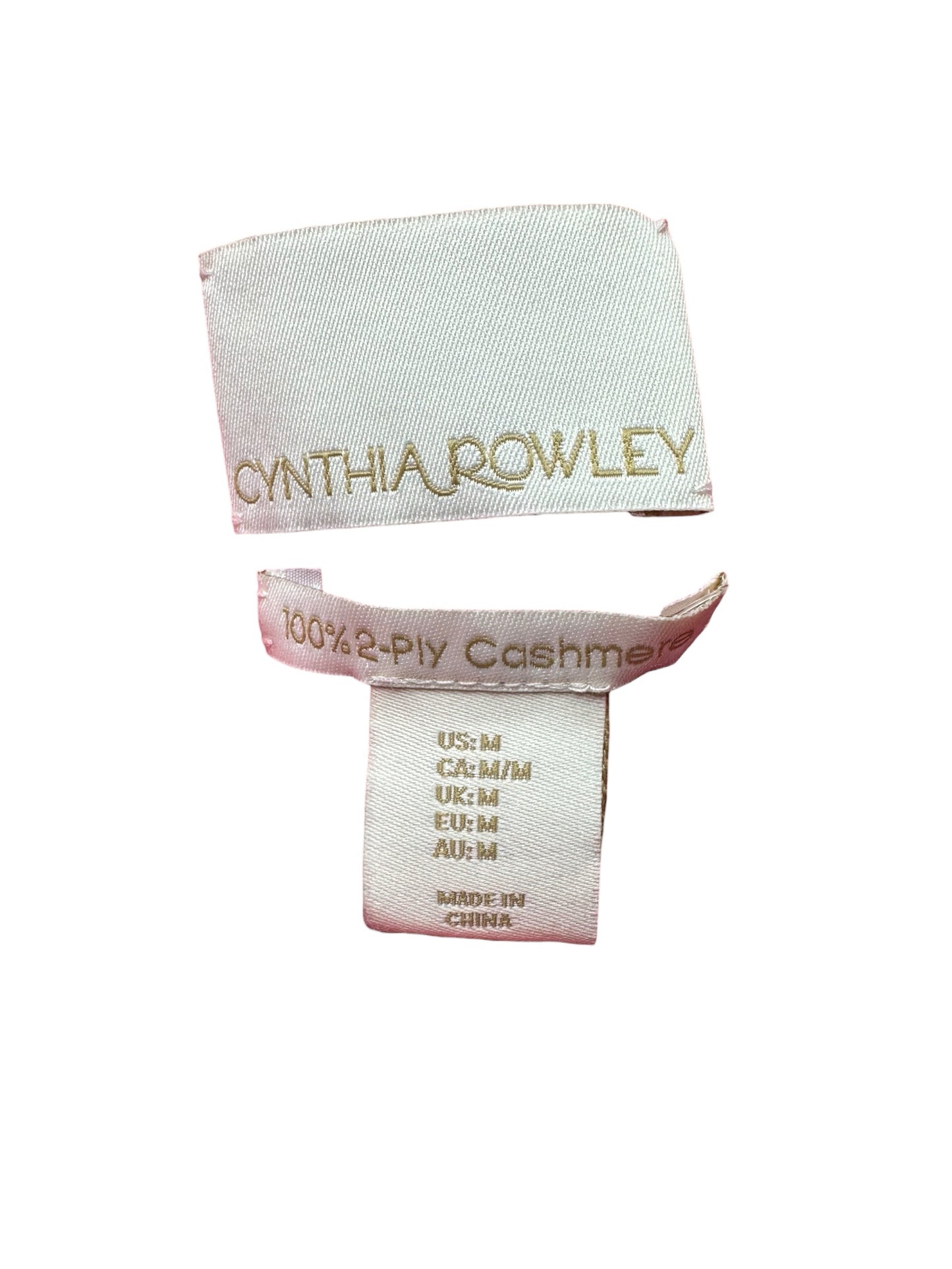 CYNTHIA ROWLEY NWT Pink 100% Cashmere Sweater Size M