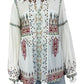 Johnny Was NWT 100% Silk Embroidered Deliza Blouse Size S
