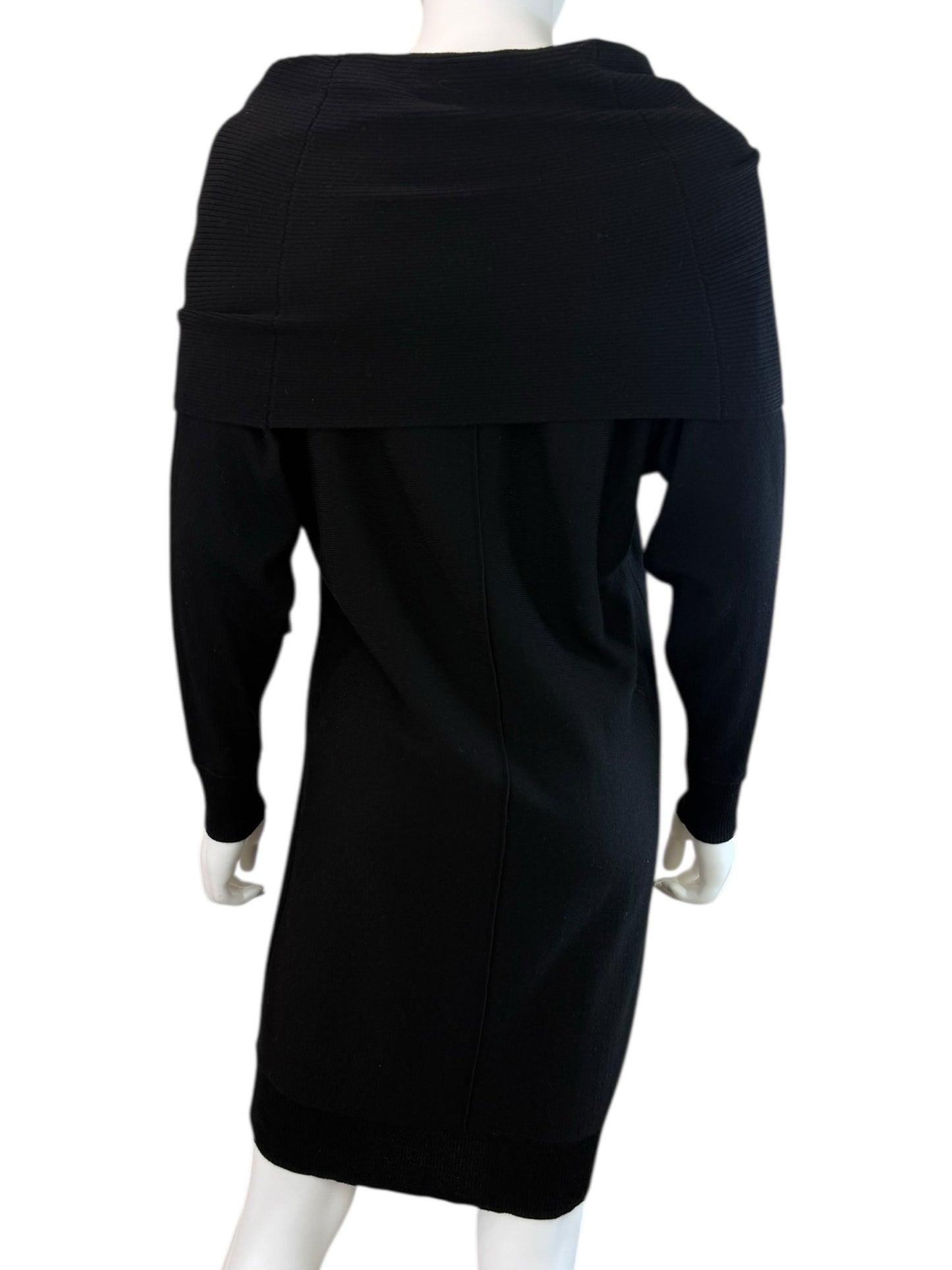 TAHARI NWT Black Sweater Dress Size S
