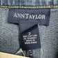 Ann Taylor Blue Denim Double Breasted Jacket Size 2
