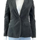 BANANA REPUBLIC 100% Cotton Charcoal Gray Blazer Size 2