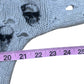 SKULL CASHMERE Gray Distressed 100% Cashmere Skull Sweater Size S