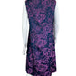 J. Peterman Navy Floral Brocade Cocktail Dress Size 10