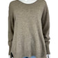 WHITE + WARREN 100% Cashmere Tan Sweater Size L