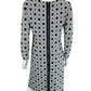 VINCE CAMUTO Black and White Geometric Sheath Dress Size 8