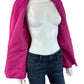 Talbots Fuchsia Linen Blend Double Breasted Blazer Size 6