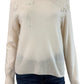 TAHARI NWT Ivory 100% Cashmere Sweater Size M