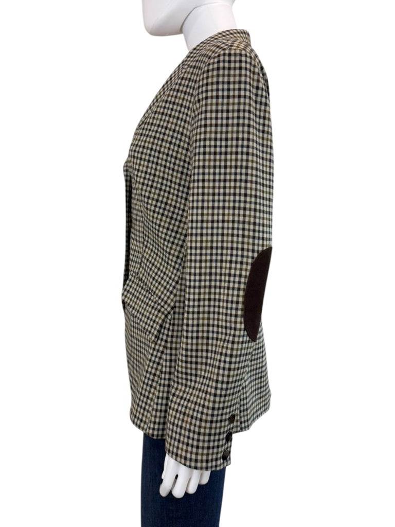 Robert Kitchen Vintage Plaid Blazer Jacket  Size 8