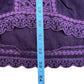 Johnny Was Purple Embroidered Blouse Size S