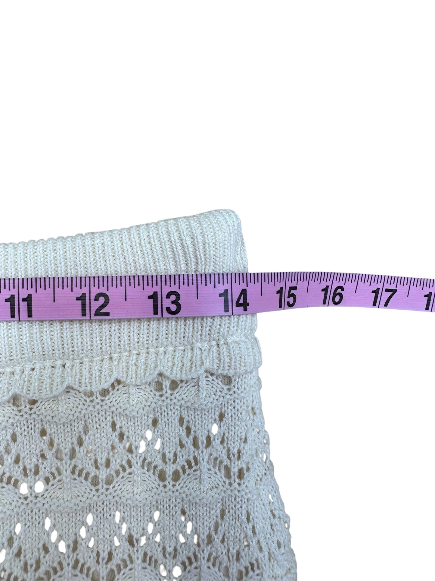 Moon River Two Piece White Knit Set Size M
