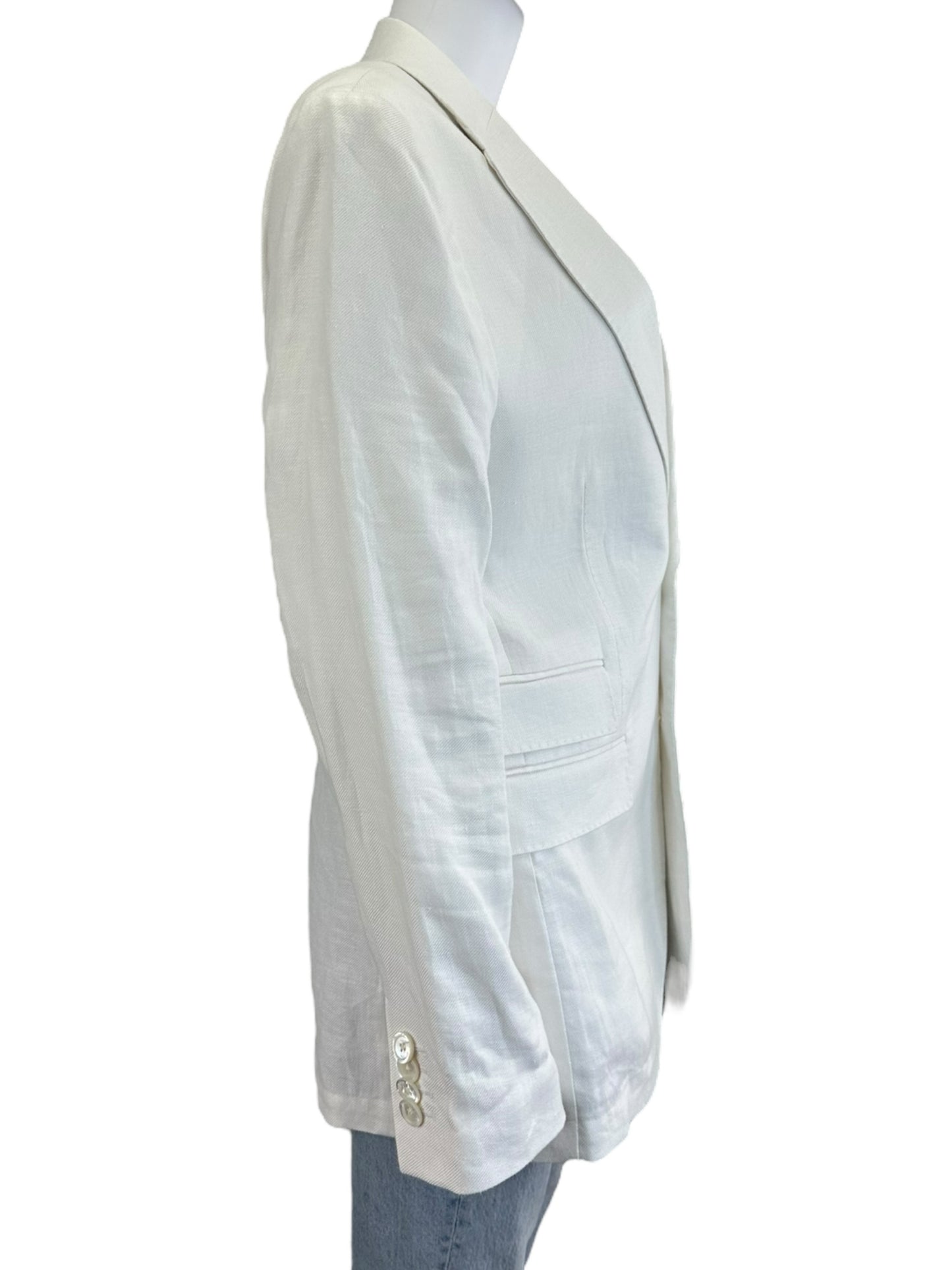 BANANA REPUBLIC NWT White Linen Blazer Size 38