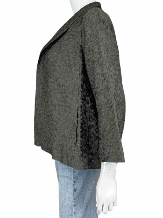 EILEEN FISHER Gray Textured Dress Jacket Size S