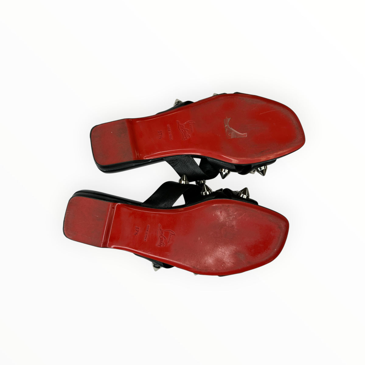 Christian Louboutin Black Miss Spika Club Slide Size 37.5