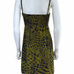 maple Size Green Silk Print Dress Size 0