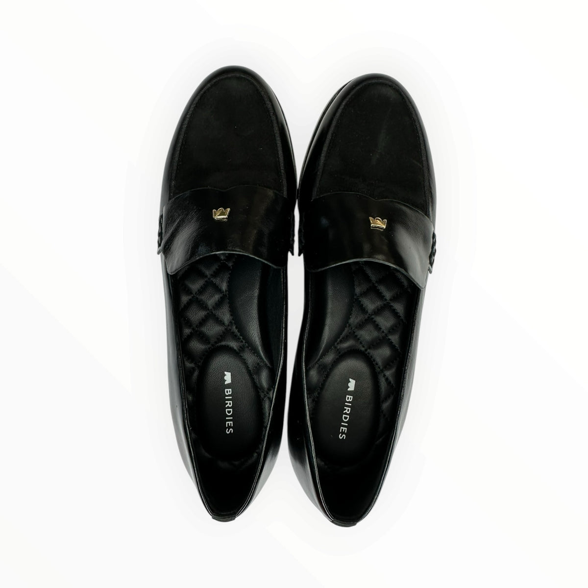 BIRDIES Black Licorice The Starling 20 Leather Loafer Size 8
