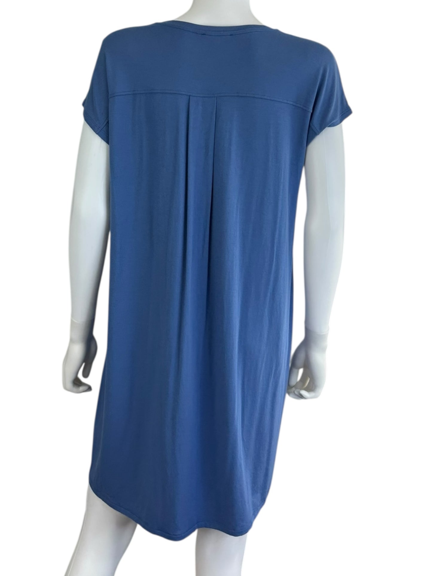 EILEEN FISHER Blue Knit Shirt Dress Size S