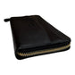PRADA Black Saffiano Leather Continental Zippy Wallet