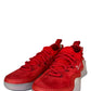 Christian Louboutin Red Arpoador Suede Sneakers Size 37