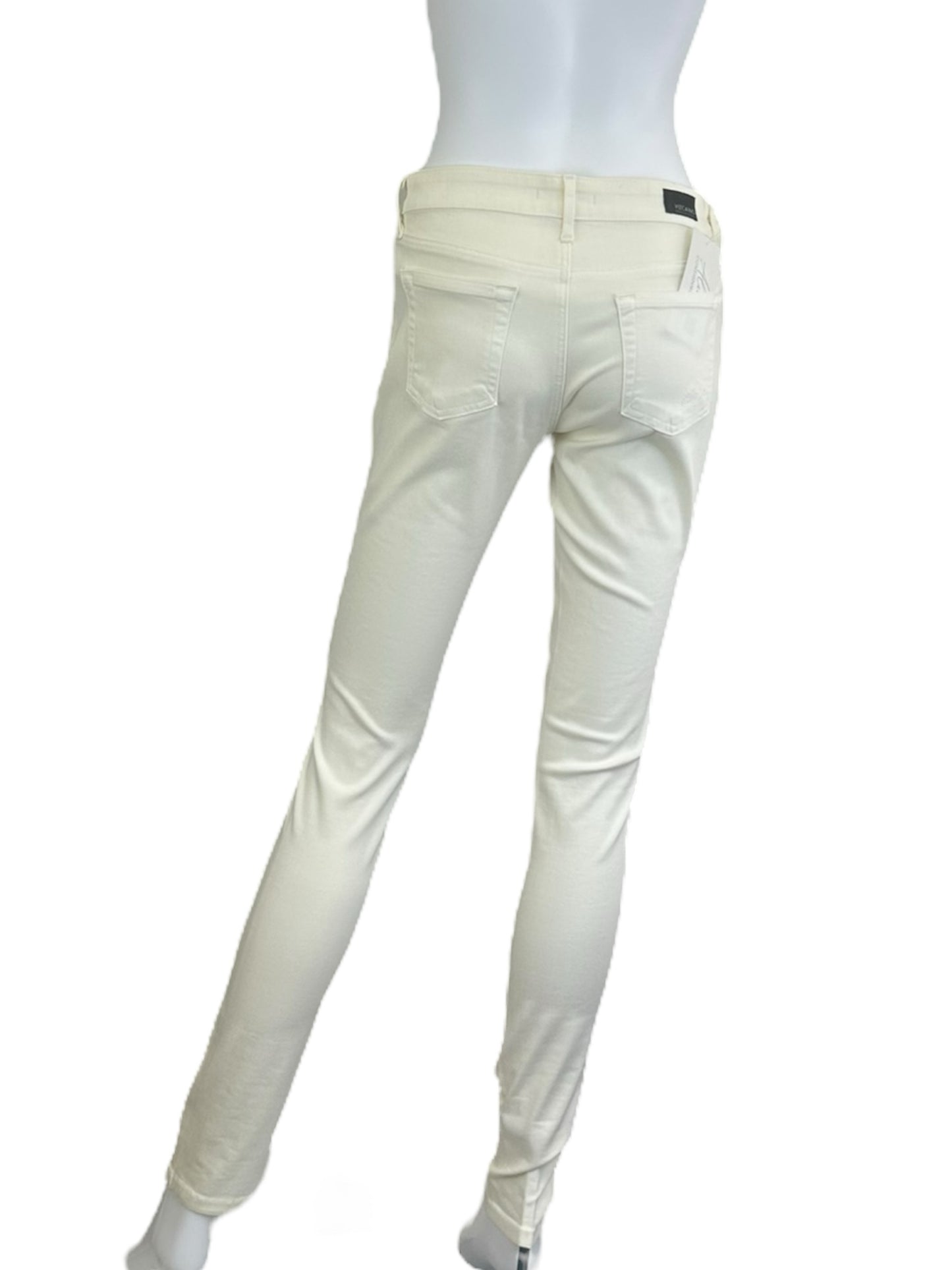 VIZCAINO Cream Skinny Jeans Size 26