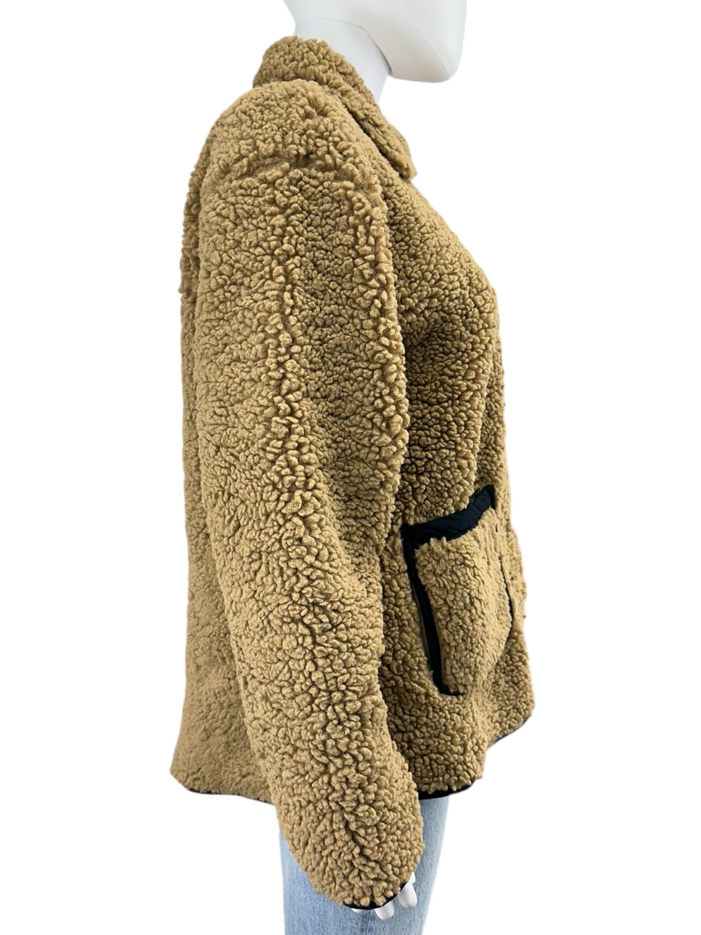 J. Crew NWT Brown Sherpa Jacket Size M