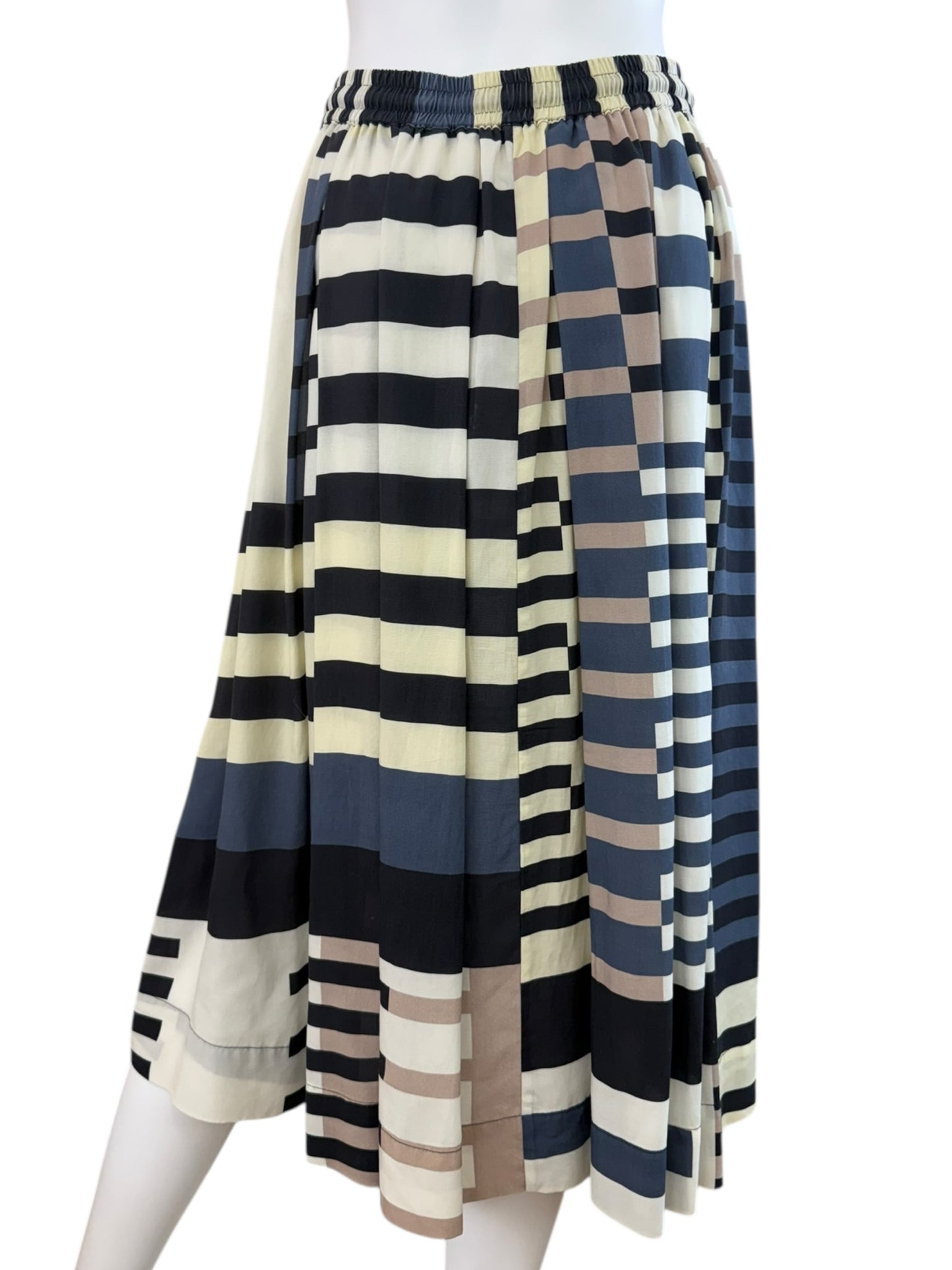 CLOSED Color Block Midi Skirt Size S