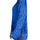 Johnny Was Blue Embroidered Button-Down Size XS