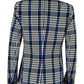 BANANA REPUBLIC Blue Plaid Long and Lean Blazer Size 4