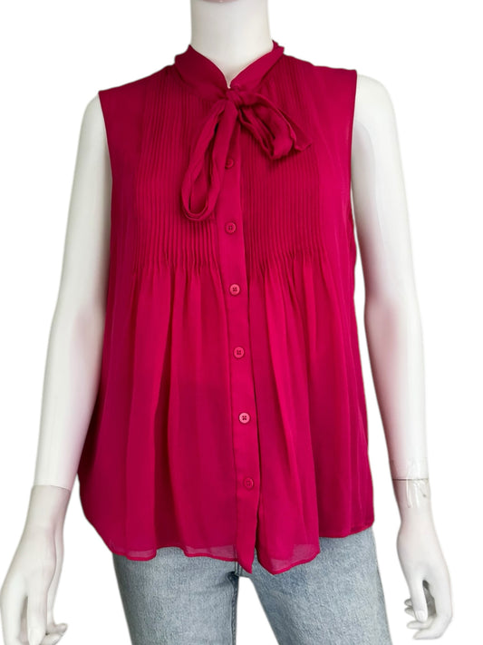 diane von furstenberg Pink Tank Button-Down Size 12