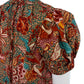 ULLA JOHNSON Evelyn Floral Print Puff Sleeve Top Size 2