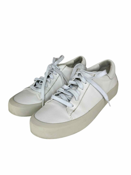 Vince. White Leather Sneakers Size 8