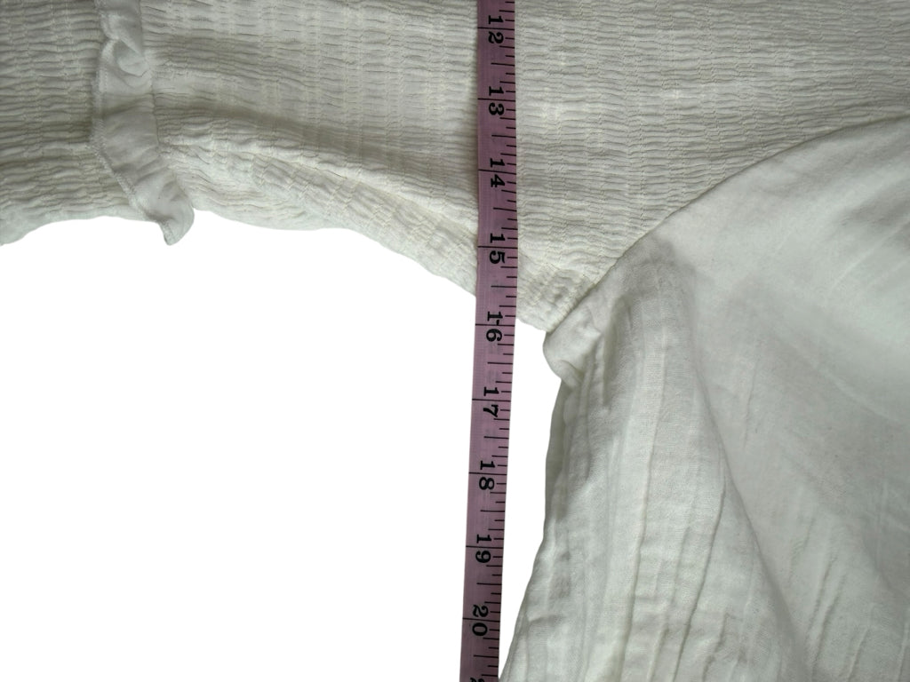 ME + EM White 100% Cotton Maxi Dress Size 6