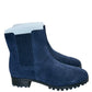 Talbots New Navy Blue Tish Suede Ankle Booties Size 6.5