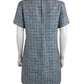 Lilly Pulitzer NWT Blue Teddy Metallic Tweed Shift Dress Size 4