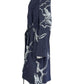 LAFAYETTE 148 NEW YORK Blue Denim Floral Trench Coat Size M