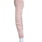 KUT from the Kloth Pink Amy Crop Straight Leg Jeans Size 4