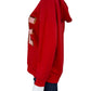 alice & olivia Red Vernie LOVE Graphic Hoodie Size XS