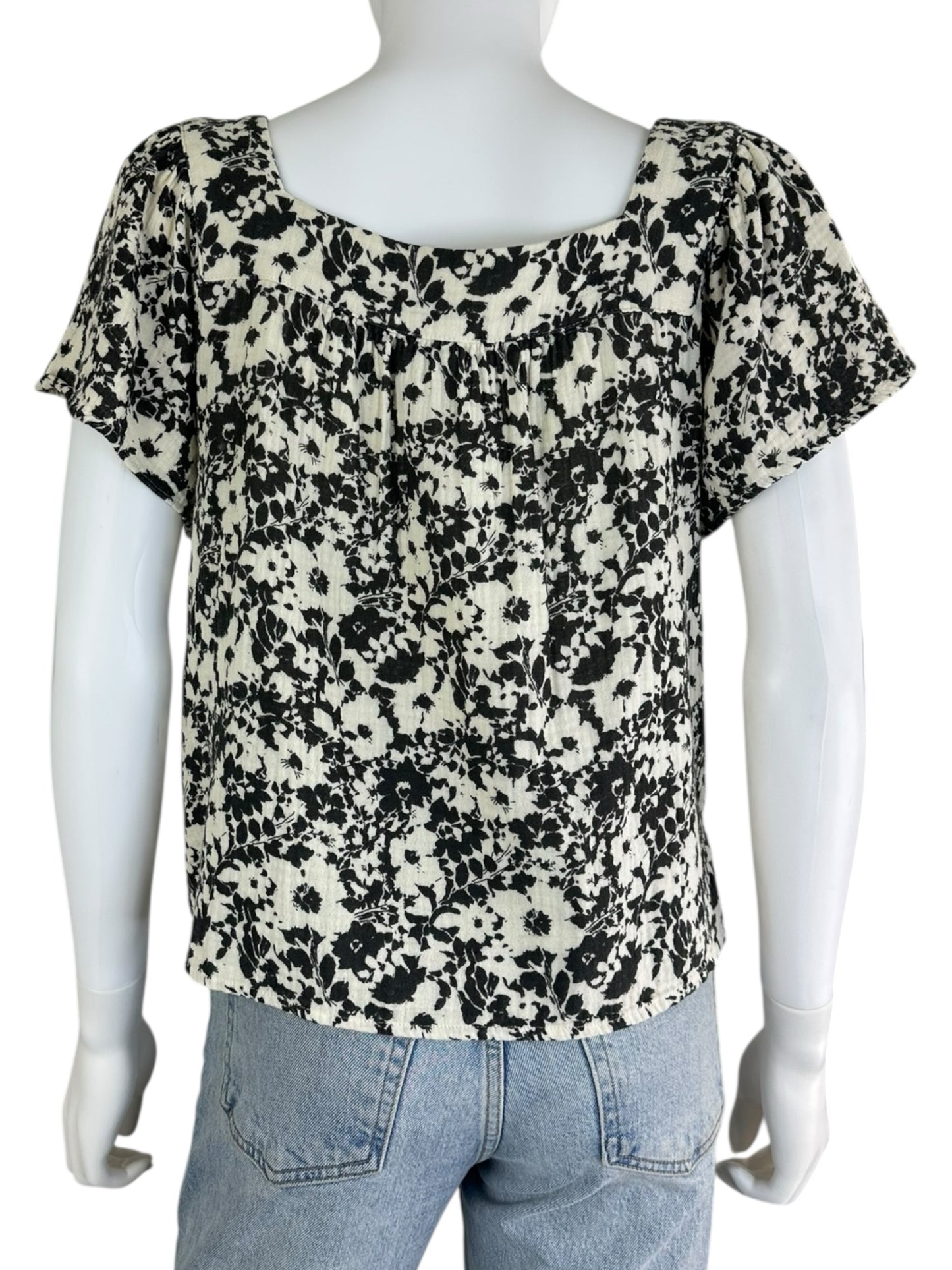 Rails Brown Floral Print Top Size XS