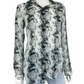 Cabi Sheer Snakeskin Button-Down Size XS