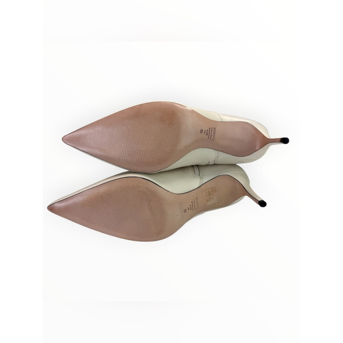 SCHUTZ NWOT Cream Leather Mikki Ankle Bootie Size 9.5