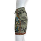 Johnny Was JWLA Green Linen Saguaro Camo Embroidered Shorts Size L