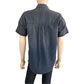 AMO Blue Polka Dot Chambray Button-down Shirt Size XS