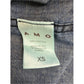 AMO Blue Polka Dot Chambray Button-down Shirt Size XS