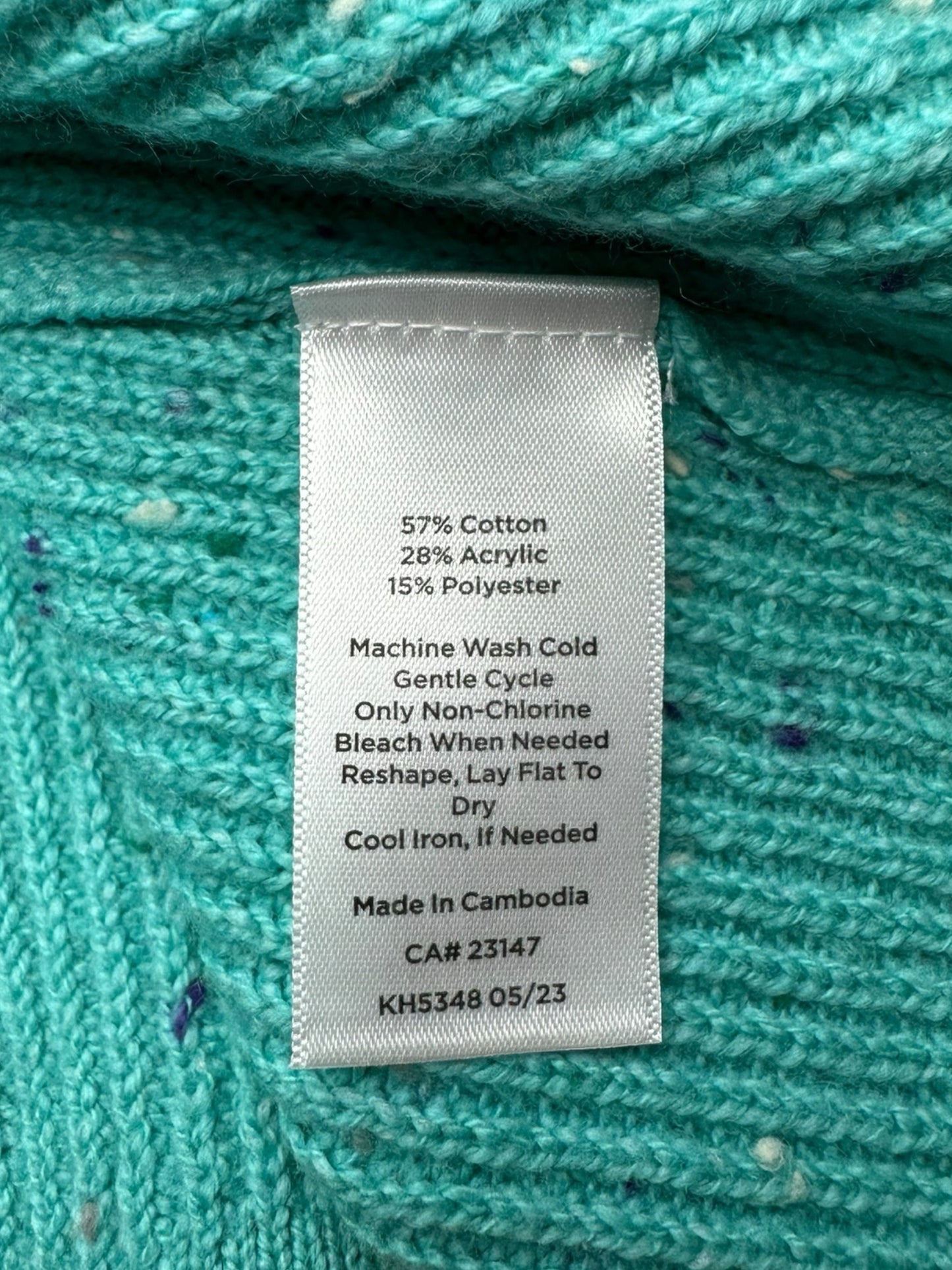 Talbots Aqua Sweater Dress Size S